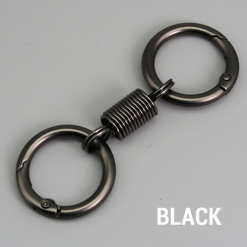 (🔥2024Last Day Promotion - 49% off)Nordic Retro Spring Double Ring Keychain